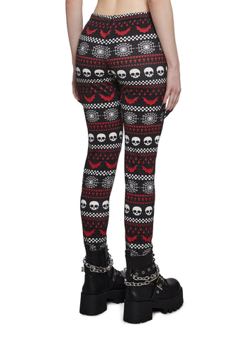 Spooky Wishes Print Leggings