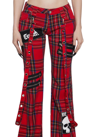 Aurora Cargo Jeans - Plaid