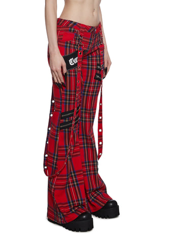 Aurora Cargo Jeans - Plaid