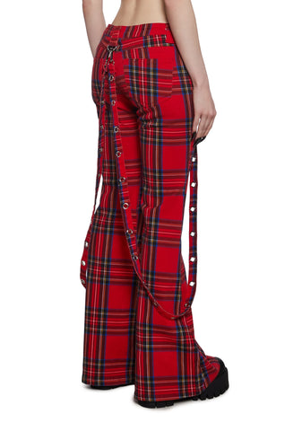 Aurora Cargo Jeans - Plaid