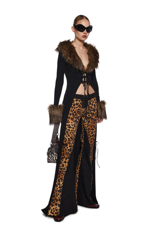 Like A Boss Faux Fur Duster