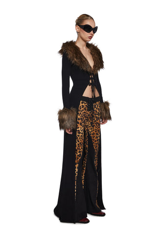 Like A Boss Faux Fur Duster