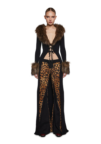 Like A Boss Faux Fur Duster