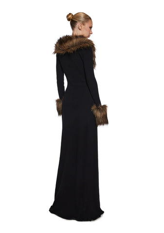 Like A Boss Faux Fur Duster