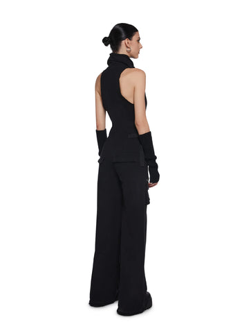 Warp Sleeveless Cargo Jumpsuit