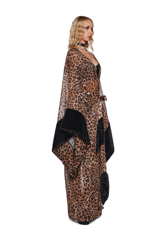 Enticing Opulence Leopard Robe