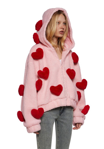 Snuggle Wonderland Cropped Sherpa Jacket