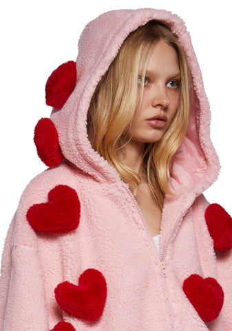 Snuggle Wonderland Cropped Sherpa Jacket