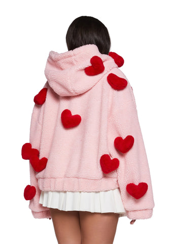 Snuggle Wonderland Cropped Sherpa Jacket