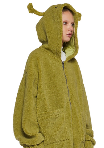 In Your Orbit Hooded Sherpa Jacket