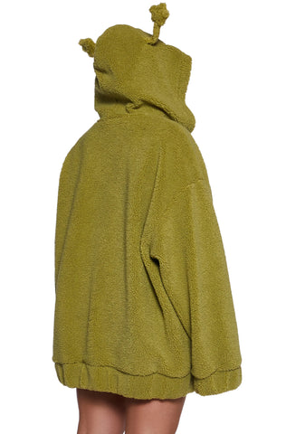 In Your Orbit Hooded Sherpa Jacket