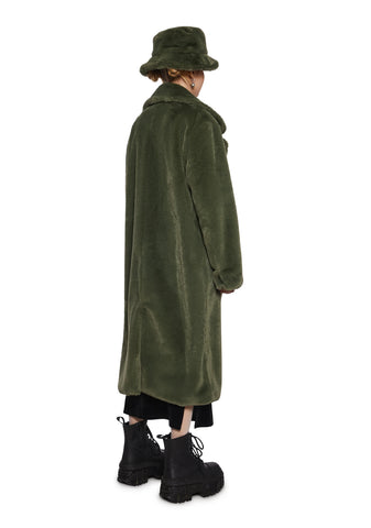 Virtual Insanity Faux Fur Coat And Hat
