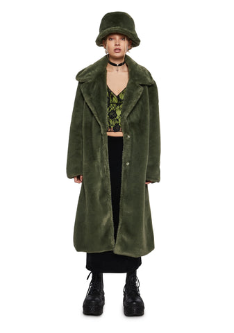 Virtual Insanity Faux Fur Coat And Hat