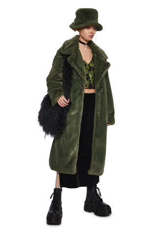 Virtual Insanity Faux Fur Coat And Hat