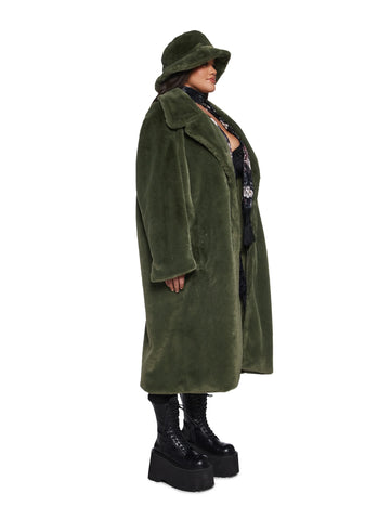 Virtual Insanity Faux Fur Coat And Hat