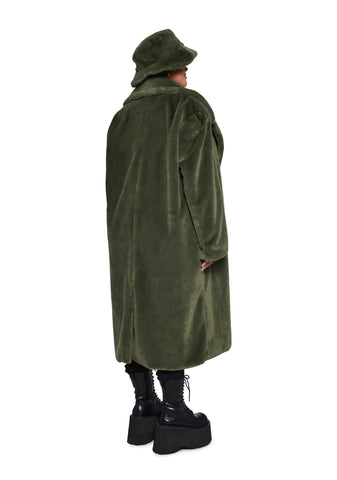 Virtual Insanity Faux Fur Coat And Hat