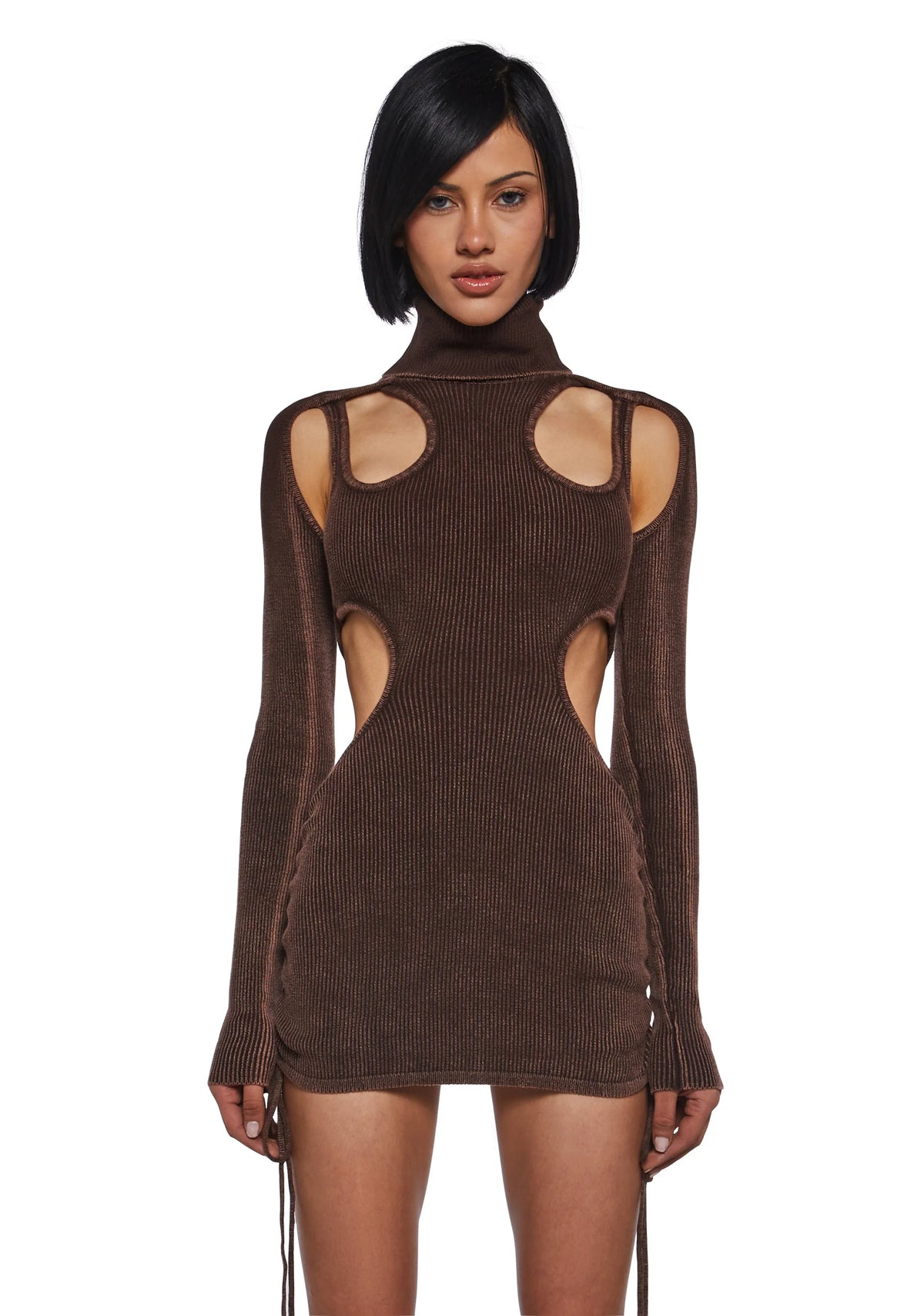 Warp Cut-Out Bodycon Dress
