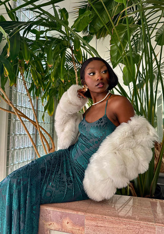 Whispered Darkness Maxi Dress