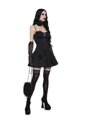 Somber Sweetness Mini Dress