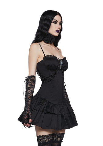 Somber Sweetness Mini Dress