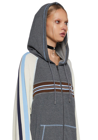 Days Move Fast Oversized Hoodie