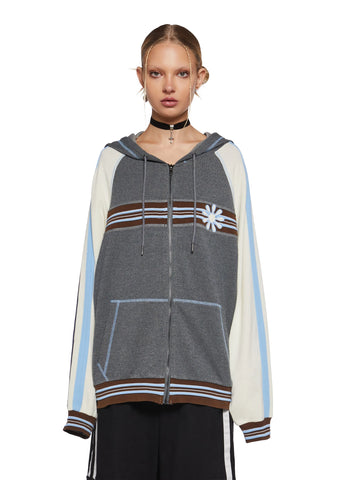 Days Move Fast Oversized Hoodie