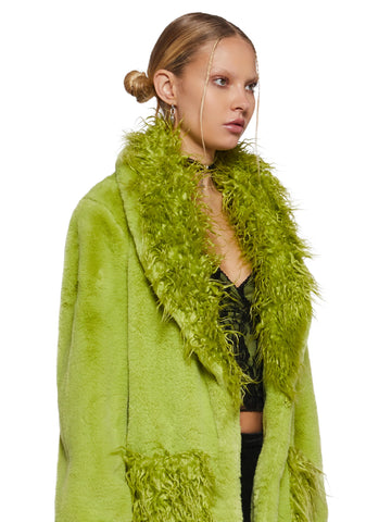 Hours And Hours Faux Fur Coat