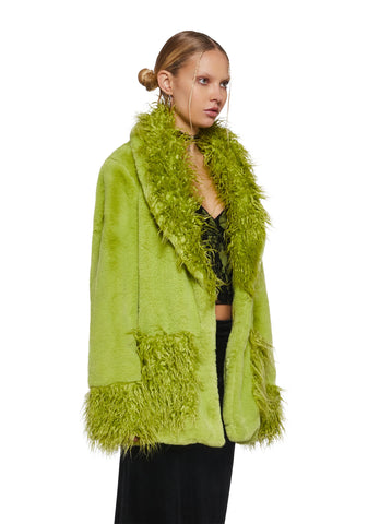 Hours And Hours Faux Fur Coat