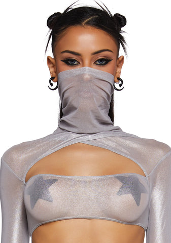 Dreamland Dancer Bodycon Dress - Silver