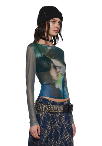 First Kiss Mesh Top