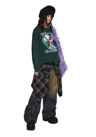 Hold On Tight Graphic Sweatshirt