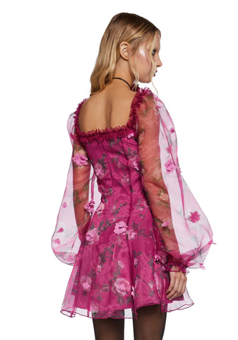 Multiple Proposals Mini Dress - Dark Pink