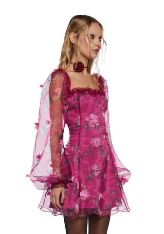 Multiple Proposals Mini Dress - Dark Pink