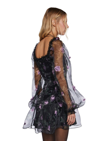 Multiple Proposals Mini Dress - Black