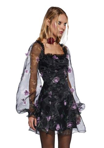 Multiple Proposals Mini Dress - Black