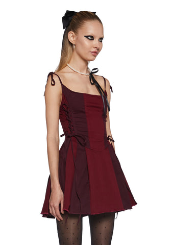 Lady’s Dilemma Mini Dress - Red