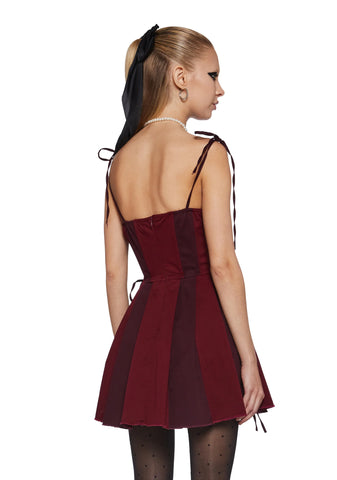 Lady’s Dilemma Mini Dress - Red