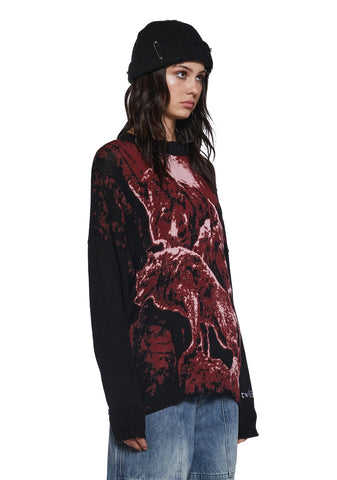 Wolf Pack Oversized Sweater