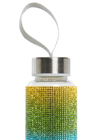 Rhinestone Encrusted Water Bottle