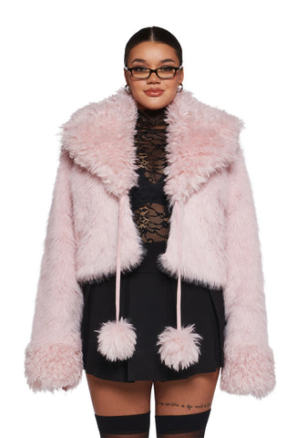 Clare Faux Fur Cropped Jacket