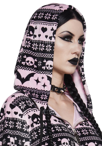 Deck The Skulls Zip-Up Hoodie