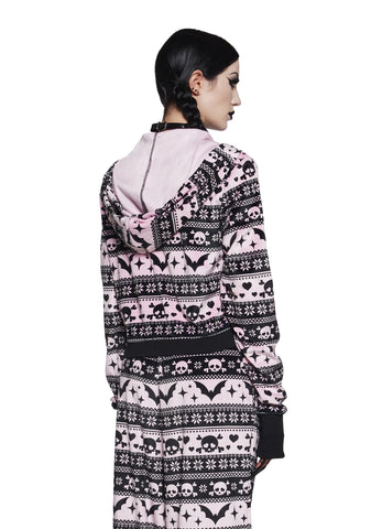 Deck The Skulls Zip-Up Hoodie