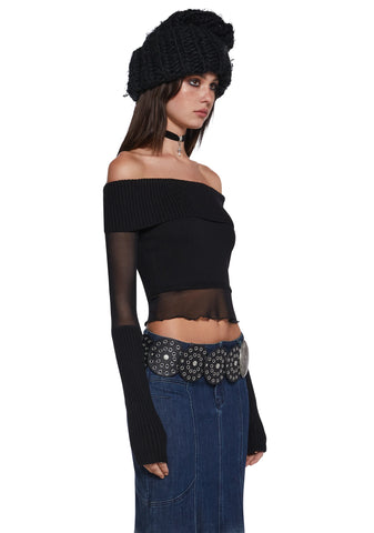 Rebel Hearts Cropped Sweater