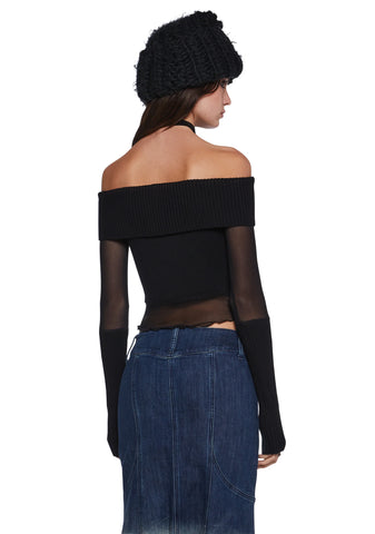 Rebel Hearts Cropped Sweater