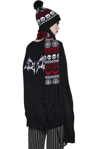 Spooky Wishes Beanie And Scarf Set
