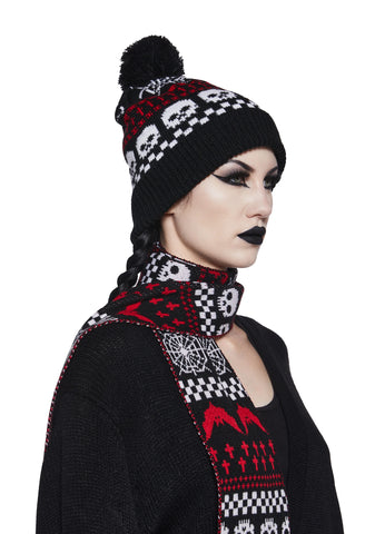 Spooky Wishes Beanie And Scarf Set