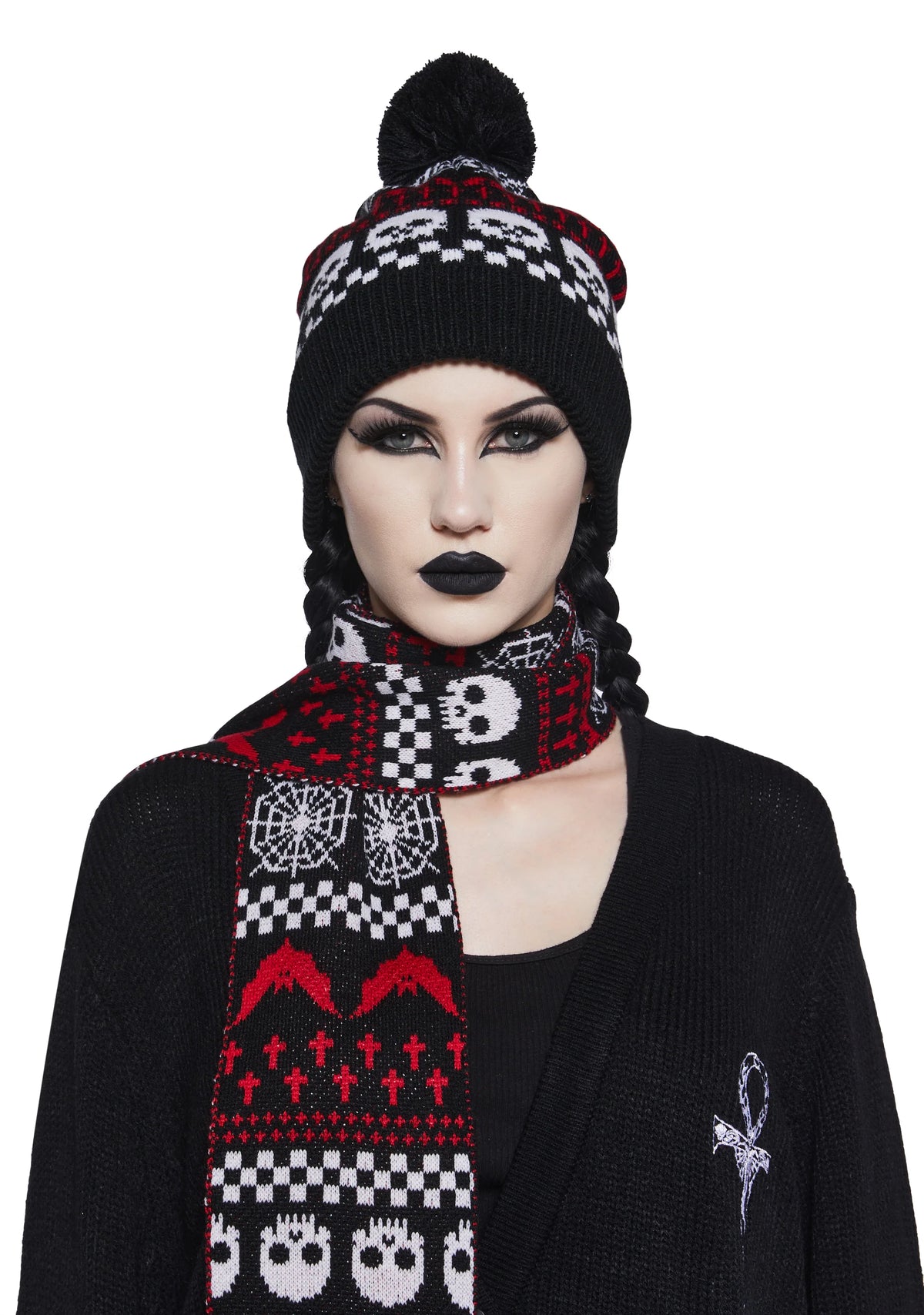 Spooky Wishes Beanie And Scarf Set