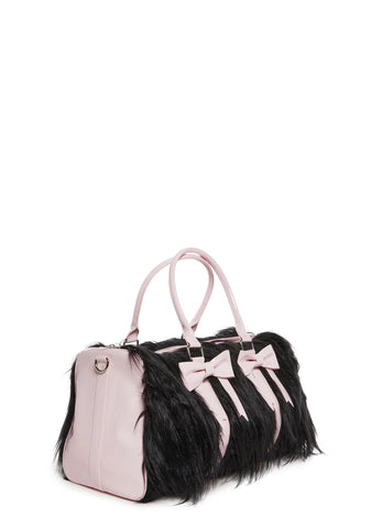 Sweet Sinner Weekender Bag - Black/Pink