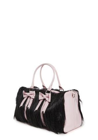 Sweet Sinner Weekender Bag - Black/Pink