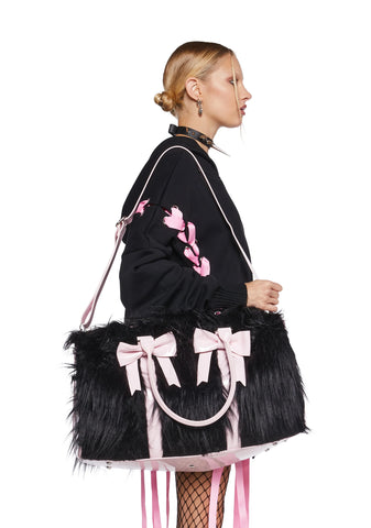 Sweet Sinner Weekender Bag - Black/Pink